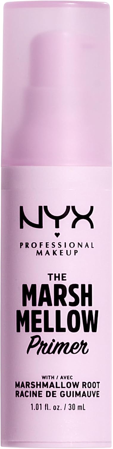 NYX Professional Makeup The Marshmellow Primer, The Marshmellow Primer, Moisturizing, Marshmallow Root, Vegan Formula, Makeup Base for Smooth and Even Complexion, 30 ml - Image 1