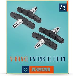 V-Brake Patin de Frein 2 Paire 70mm Symmetric I pour Shimano, Tektro, Avid, Sram, XLC etc I Haute Performance I Durable & Ajustement Parfait I Plaquette de Frein - Image 1