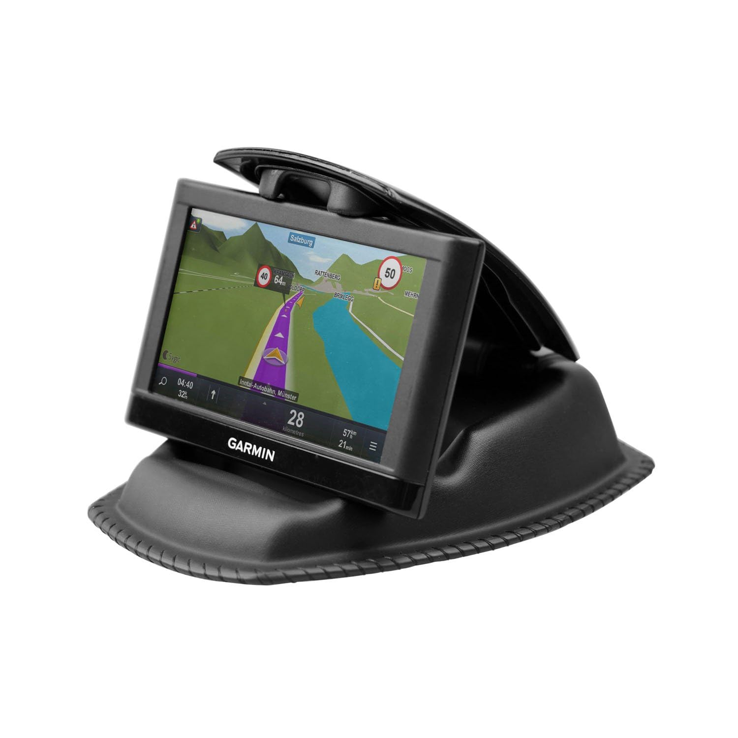 GPS Mount, APPS2Car GPS Dashboard Mount Nonslip Beanbag Friction GPS Holder for Garmin Nuvi Tomtom Via GO Magellan Roadmate & Other 3.5-6 inch GPS Devices & Smartphones - Image 1