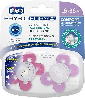 74935410000 Physio Comfort Silicone Dummy - Pink - 16-36 m - Image 1