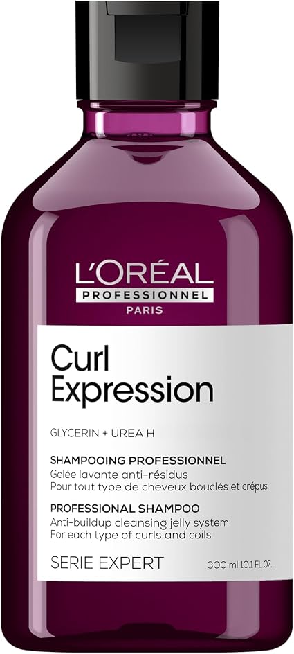 L'Oreal Professionnel, Cleansing Gelée, Curly/Frizzy/Kinky, Sulfate Free & Silicone-Free Shampoo, Removes Impurities & Residues, Moisturizes Without Weighing, 300 ml - Image 1
