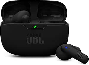 JBL Wave Beam 2 Wireless Bluetooth Earbuds, Noise Reduction, 40 Hours of Battery Life, JBL Pure Bass Sound, Smart Ambient Technology and Multi-Point Connection, In-Ear Design, Black - Image 1