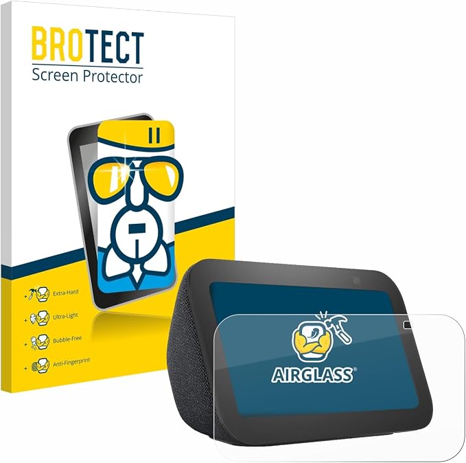 brotect Glass Screen Protector for Amazon Echo Show 5 (3rd Gen.) 9H Glass Screen Protector [Anti-Scratch, Transparent] - Image 1