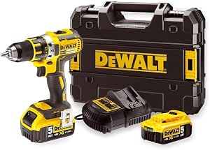 DEWALT - Compact Brushless XR 18V Li-Ion 5Ah Drill - DCD791P2-QW - Cordless Drill with TSTAK Box and Charger - 2 Speeds (0-550/2000 rpm) - 13mm Chuck - 460W - Image 1