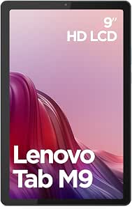 Lenovo Tab M9 9 Inch HD Touch Tablet (MediaTek Helio G80, 8Cores, 4GB RAM, 64GB eMMC, Android 12, WiFi+Bluetooth) Transparent Case + Screen Protector + Power Supply – Grey - Image 1