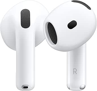 Apple AirPods 4 Wireless Earbuds, Bluetooth Headphones, Active Noise Cancelling, Adaptive Audio, Transparency Mode, Customized Space Audio, USB-C Charging Case, Wireless Charging - Image 1
