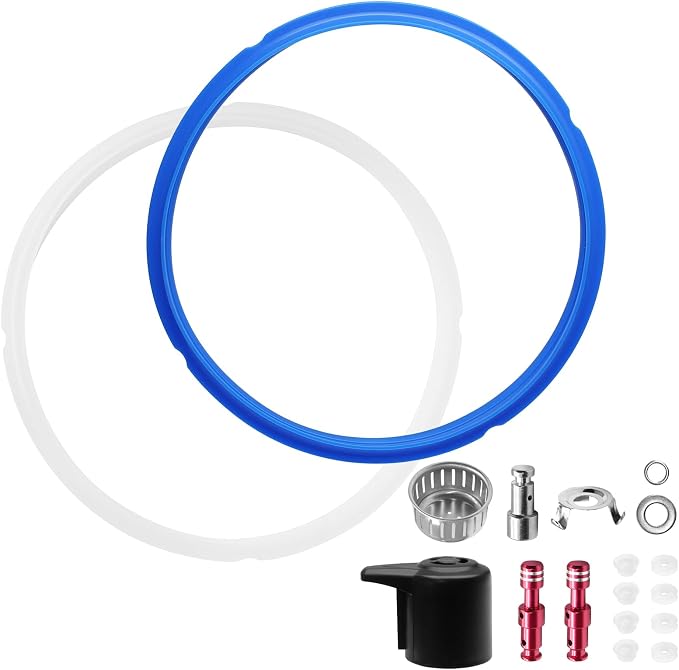 18 Pieces Replacement for Instant Pot Duo 5.6 Liter Instant Pot Accessories with Sealing Ring, Steam Release Valve, Anti-Blocking Shield, Sealing Ring - Image 1