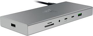 Razer USB 4 Dock - Station d'accueil Haute Vitesse à 14 Ports pour Les Jeux et la productivité - Prise en Charge de Deux écrans, Chargement de périphériques (3X USB-C, 5X USB-A, HDMI) Blanc - Image 1