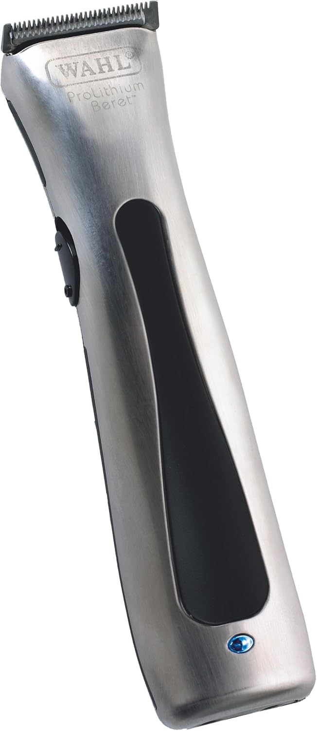 Wahl Beret Main/Cordless Hair Clipper with Precision Blade Set for Liners and Edging, Silver/Black - Image 1
