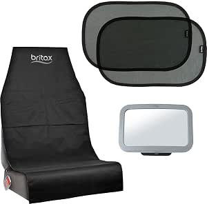 BRITAX RÖMER Car Seat Accessories Kit, Baby Seat Mirror + Two EZ-Cling Sun Shades + Protective Cover, Ideal for Travelling - Image 1