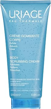 Uriage Body Exfoliating Cream - Natural Silica Beads - 3-in-1: Exfoliates, Softens, Smooths - Removes Dead Cells, Suitable for Sensitive Skin - Creamy - Floral Fragrance - 200 ml - Image 1
