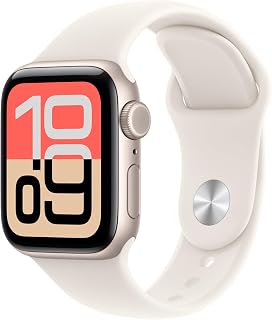 Apple Watch SE 3 [GPS + Cellular 40 mm] Montre connectée avec boîtier Lumière stellaire et Bracelet Sport Lumière stellaire. Moniteur activité/Sommeil/fréquence Cardiaque, écran Toujours activé - Image 1