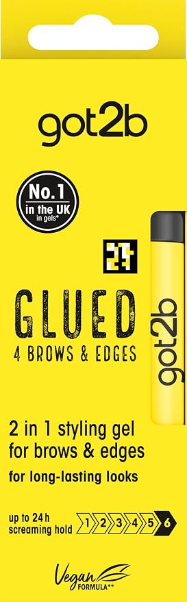 Got2b - Glued Tight - Mascara Gel - Transparent Gel 2in1 - For Eyebrows and Baby Hair - Easy and Precise Styling - Vegan Formula - 96.3% natural ingredients - 15 ml - Image 1