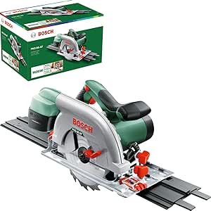 Bosch circular saw PKS 66 AF (Saw blade, guide rail, cardboard, 1600 W)          [Energy Class A+] - Image 1