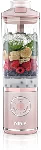Ninja Blast Max Portable Blender, 570 ml, Refillable, Cup and Leak-Proof Lid, 3 Mixing Functions, Makes Smoothies, Protein Shakes and Granites, Powder Pink BC251EUPK - Image 1