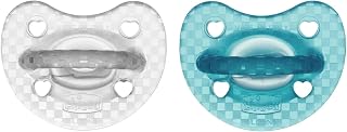 PhysioForma Gommotto Luxe, Soft and Delicate Silicone Pacifier Set, 16-36 Months, Promote Physiological Breathing and Good Mouth Development, 2 Pieces, Baby - Image 1