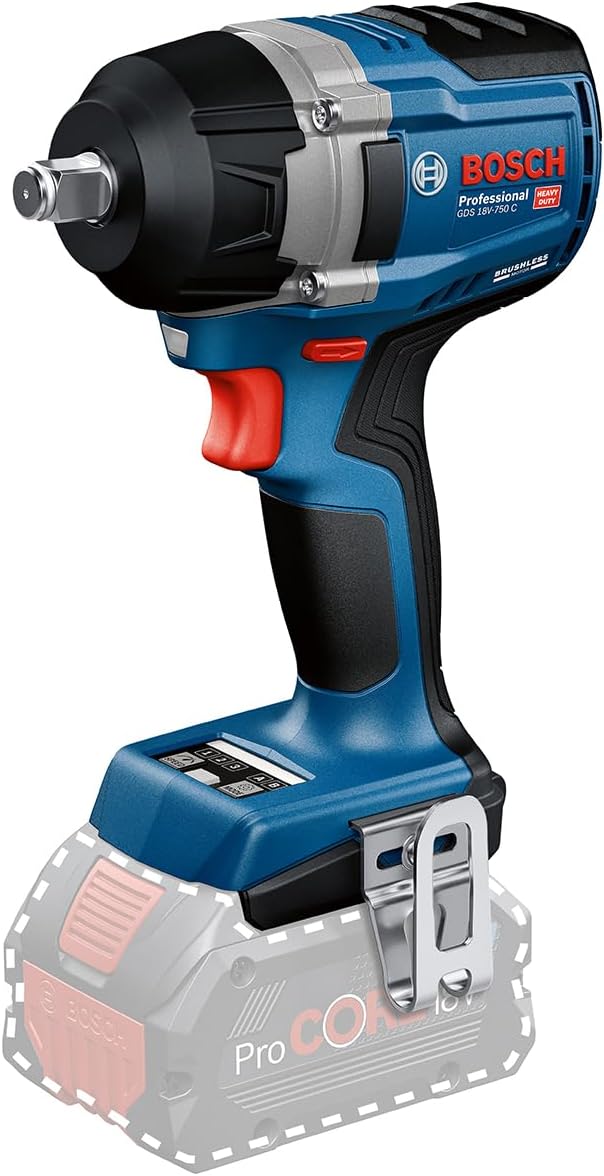 Bosch Professional 18V System Wireless Nutrunner GDS 18V-750 C (without battery/charger) - Image 1