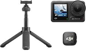 DJI Osmo Action 4 + Mic 3 Transmitter, 4K/120 IPS Waterproof Action Camera, Wireless Microphone for iPhone/Camera/Android, Compact, Lightweight, Micro Lavallière - Image 1