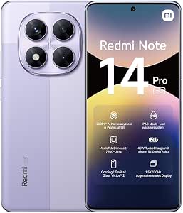Xiaomi Redmi Note 14 Pro 5G, 8+256GB, Purple, 200MP Professional Quality AI Camera, IP68, 45W Turbo Charge with 5110mAh Battery, AI Features (Charger Not Included), 2 Warranty - Image 1