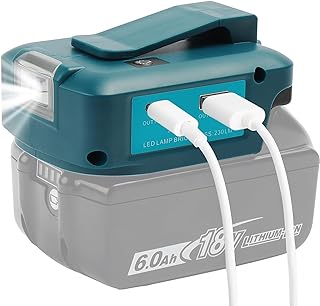 Convertisseur de lumière de travail pour adaptateur de batterie de source d'alimentation Adp05 pour batterie Makita 14,4v et 18v(Adaptateur Seulement) - Image 1