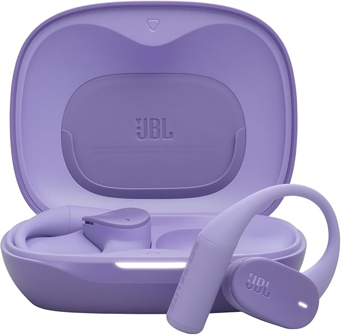 JBL Sense Lite True Wireless Open Earbuds, Ear Hook, Air Conduction, OpenSound, 32 Hours Battery Life, IP54 Waterproof, Compatible Headphones, Purple - Image 1