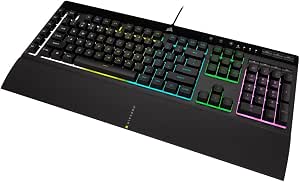 Teclado Corsair USB K55 RGB Pro Gaming Reposamuñeca Extraible - Image 1