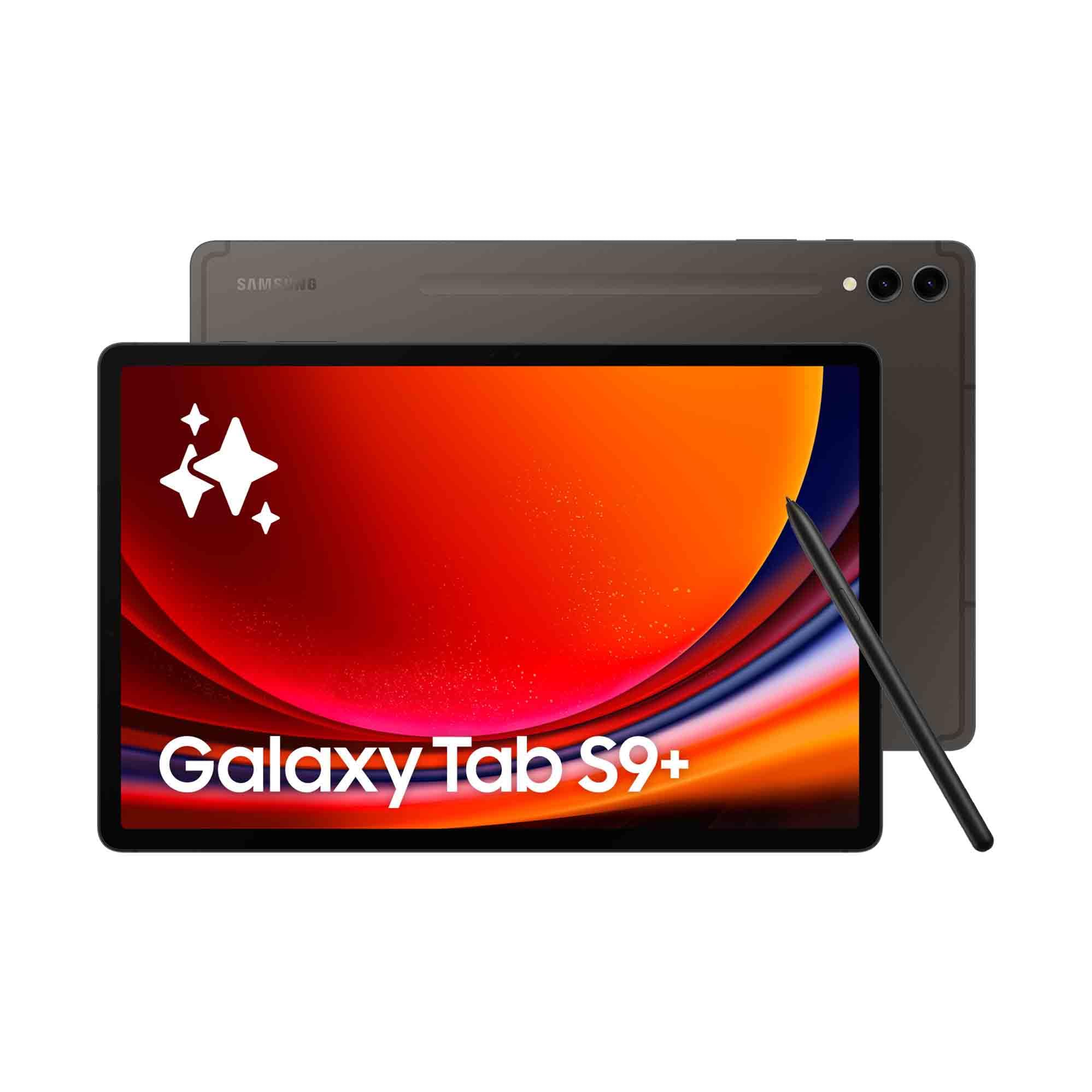 Samsung Galaxy Tab S9+ Tablet with Galaxy AI, Android, 12.4" 512GB Storage, MicroSD Reader, WiFi, S Pen Included, Charcoal, Amazon Version FR Exclusive - Image 1