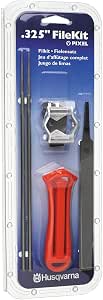 Husqvarna X-Cut SP33G Chainsaw File Kit for.325-Inch Pixel Chainsaw Chains, Sharpening Kit Includes Handle, Combination Guide, Flat and Round Files - Image 1