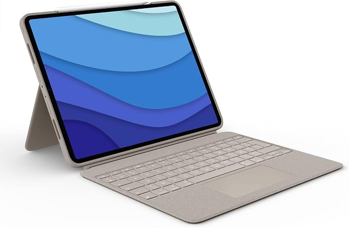 Logitech Combo Touch Keyboard Case for iPad Pro 12.9 inch (5th, 6th Gen - 2021, 2022), Removable Backlit Keyboard with Stand, Touchpad, Click-Anywhere Smart Connector - Image 1