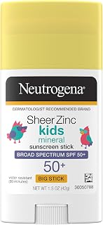 Neutrogena Sheer Zinc Spf#50+ Kids Stick 1.5 Ounce (Pack of 2) - Image 1