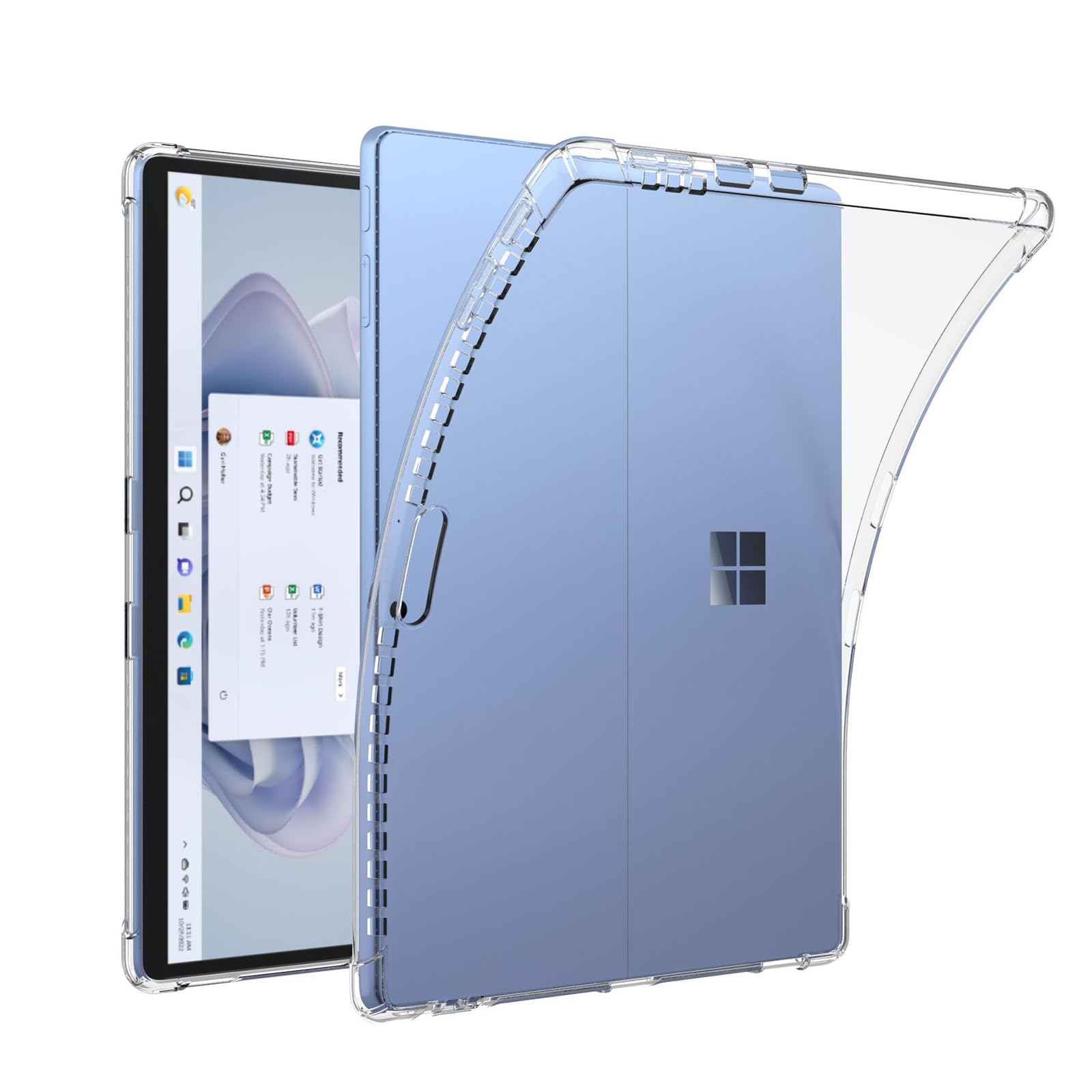 GIOPUEY Case for Surface Pro 8/9/10/11, Soft TPU Back Cover, Slim Cover, Airbag Protection Case - Image 1