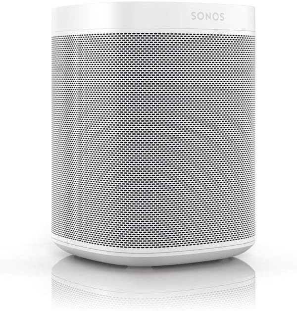 Sonos One - Enceinte sans Fil - Multiroom WiFi - Air Play 2 - Assistant Google et Amazon Alexa Intégrés - Son Clair - Interface Tactile - Blanc - Image 1