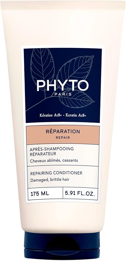 Phyto - Repair - Repair Conditioner 175ml - Damaged and brittle hair - Detangles - Repairs - Strengthens - Protects against breakage - Less split hair - Keratin - Silicone-free - Image 1