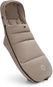 Bugaboo Performance Winter Footmuff - Essential Accessory for Pushchair with Hood, Shoe Protector and Two-Way Zip - Desert Taupe - Image 1