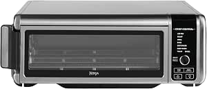 Ninja Foodi 8-in-1 Multifunctional Oven, Portable Mini Oven, Work Surfaces, Multi-Function Oven with 8 Cooking Functions; Air Fry, Roast, Grill, Bake and More Silver/Black SP101EU - Image 1