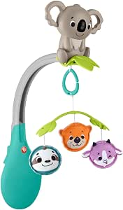 Fisher-Price HGB90 3 in 1 Animal Mobile for Crib and Strollers with Portable Toy for Babies from Birth, Child Toy, from 3 Months - Image 1