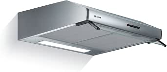 Bosch DUL63CC50 Series 4 Under-Mount Visor Hood, 1 Motor and 3 Suction Speeds, LED Lighting, 60 cm, 146 W, Stainless Steel          [Energy Class D] - Image 1