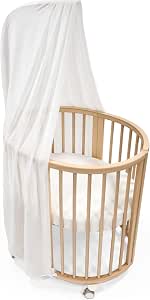 Stokke Sleepi Canopy V3, White - Create a Cosy and Calm Baby Environment - Easy to Assemble - Lightweight Fabric - Compatible with Sleepi Mini & Cot - Image 1