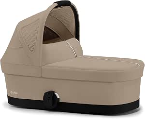 CYBEX COT S Gold Carrycot for CYBEX AVI Spin and Eezy S Twist +2 from birth to approx. 6 months (max. 9 kg), Almond Beige - Image 1