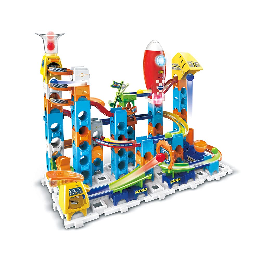 VTech - Marble Rush, Electronic Ball Circuit Rocket Set Electronic M100E, Building Set, 79 Pieces, 10 Balls, Gift for Children Aged 4 and Above - Image 1