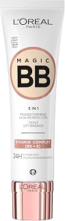 L'Oréal Paris Crème de jour teintée pour 24 h d'hydratation et un teint uniforme, Magic BB Teint Optimiseur, N°01 Very Light (très clair), 1 x 30 ml - Image 1
