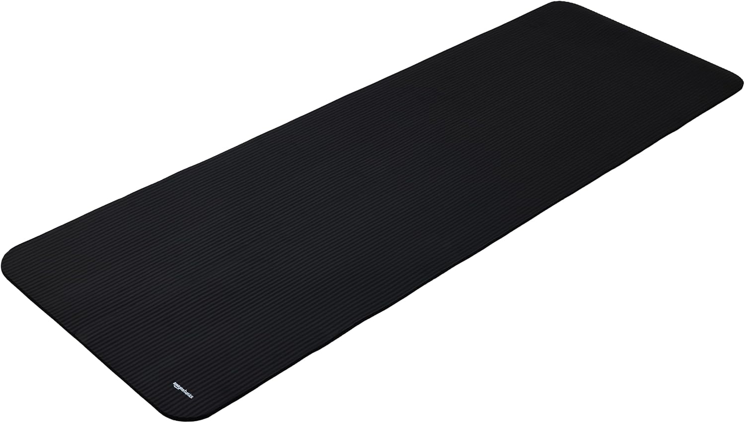 Amazon Basics Tapis de yoga, antidérapant, très épais, d'exercice Pilates, 183 x 61 x 1 cm, Noir - Image 1