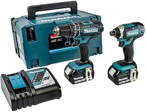 MAKITA DLX2131TJ Combopack 2 Tools 18V Drill DHP482 and DTD152 Screwdriver (2 x 5.0 Ah) - Image 1