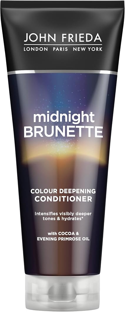 John Frieda Midnight Brunette Moisturizing Conditioner for Brown Hair 250ml - Image 1