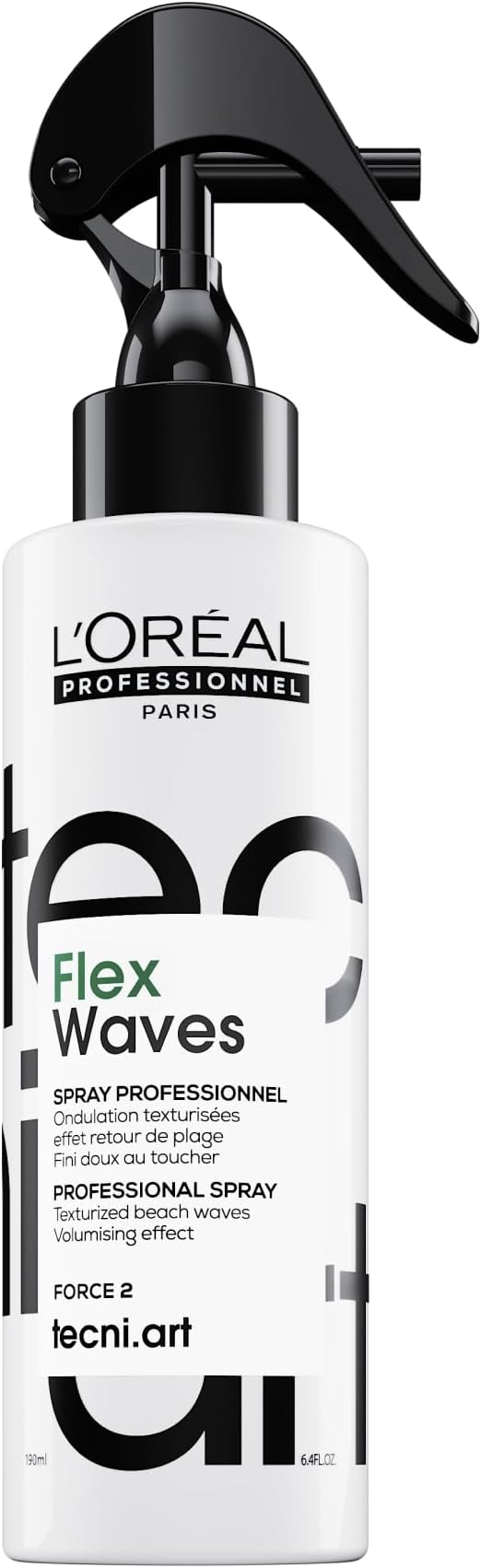 L'Oreal Professionnel Tecni Art Flex Waves Styling Spray - Textured Beach Back Effect - Volume & Matte Finish - No Residue and Non-Greasy - All Hair Types - 190 ml - Image 1