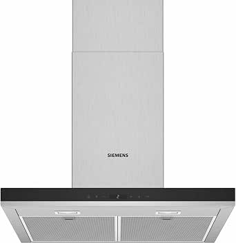 Siemens LC67BHP50 Decorative Wall Hood - Box Extractor Hood - Width 60 cm - Maximum Air Flow (in m3/h): 674 - Noise Level Decibel Mini/Max (in dBA): 47/60          [Energy Class A] - Image 1