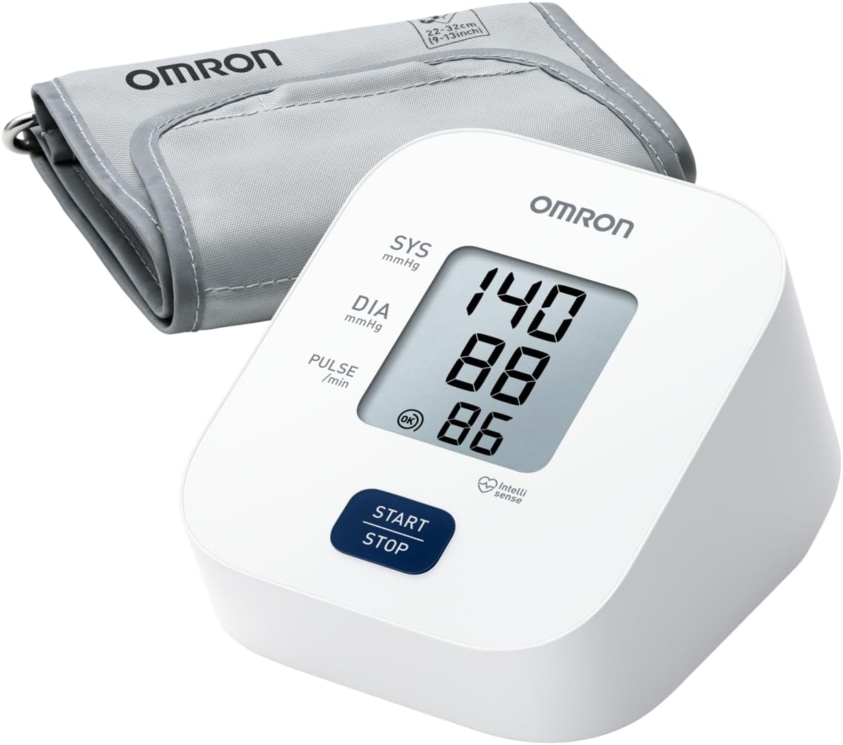 OMRON M1 Basic Automatic Arm Blood Pressure Device Clinically Validated Cuff Blood Pressure Monitor Arm with Armband 22-32 cm, One-Touch Measurement - Image 1