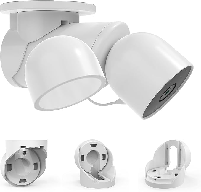 Eave Mount for Google Nest Cam with Projector and Nest Cam Outdoor Wired, ABS Outdoor Camera Mount with Protective Cover, Stable and Durable Bracket for Increased Security - Image 1