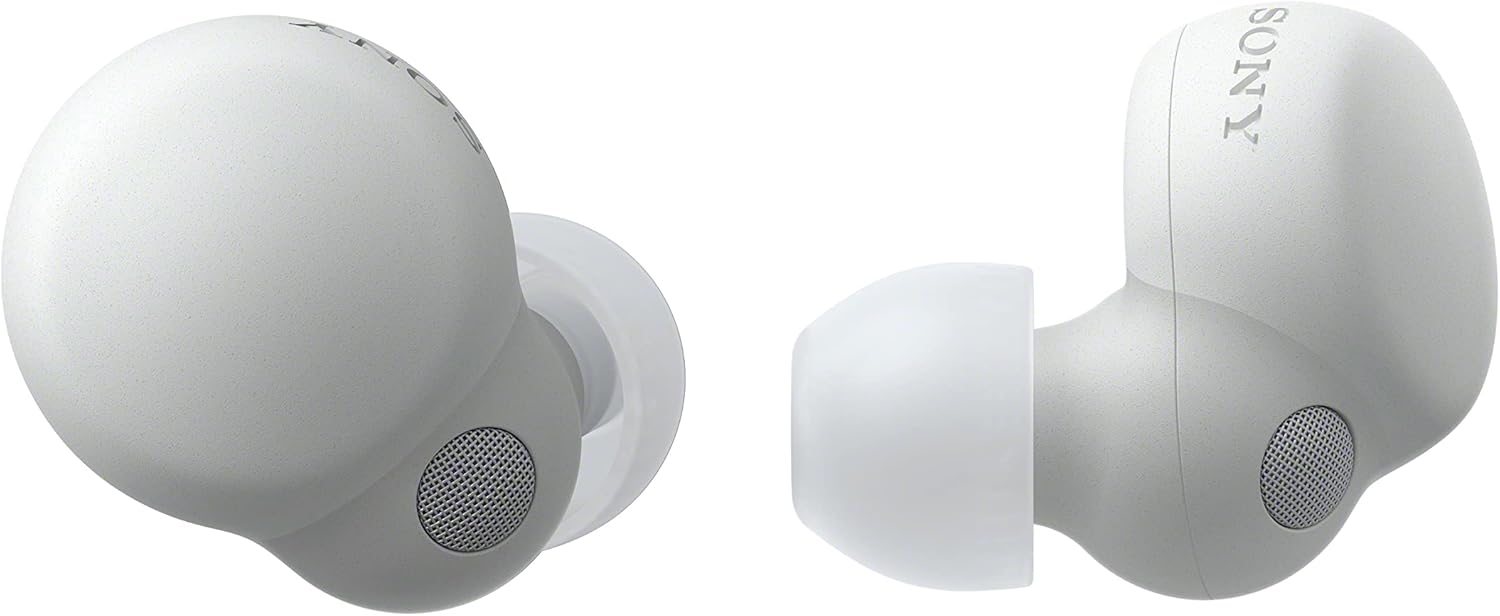 Sony WF-LS900 Écouteurs Bluetooth sans Fil à réduction du Bruit - Connexion Bluetooth Multipoint - Ultra Compact et Ultra léger - Jusqu'à 20 Heures d'autonomie avec boitier de Charge - Blanc - Image 1