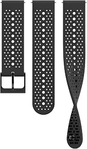SUUNTO 22 ATH1 Watch Strap Compatible with SUUNTO Race, Vertical, 9 Peak Pro, 9 Peak, 5 Peak, 22 mm Silicone Replacement Band, S+M - Image 1
